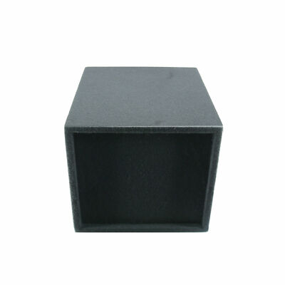 Audiotek Single 10" Sealed Subwoofer Box Enclosure - MDF Wood, Carpeted