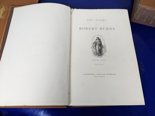 Six Volumes Works Of Robert Burns 1877-1879 Poetry William Paterson - Bild 3 von 12