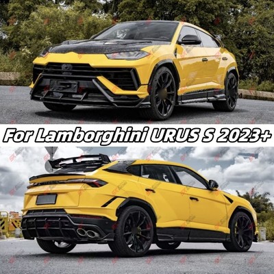 Dry Carbon Hood Panels Front Rear Lip Spoiler Wing For Lamborghini URUS S 2023+