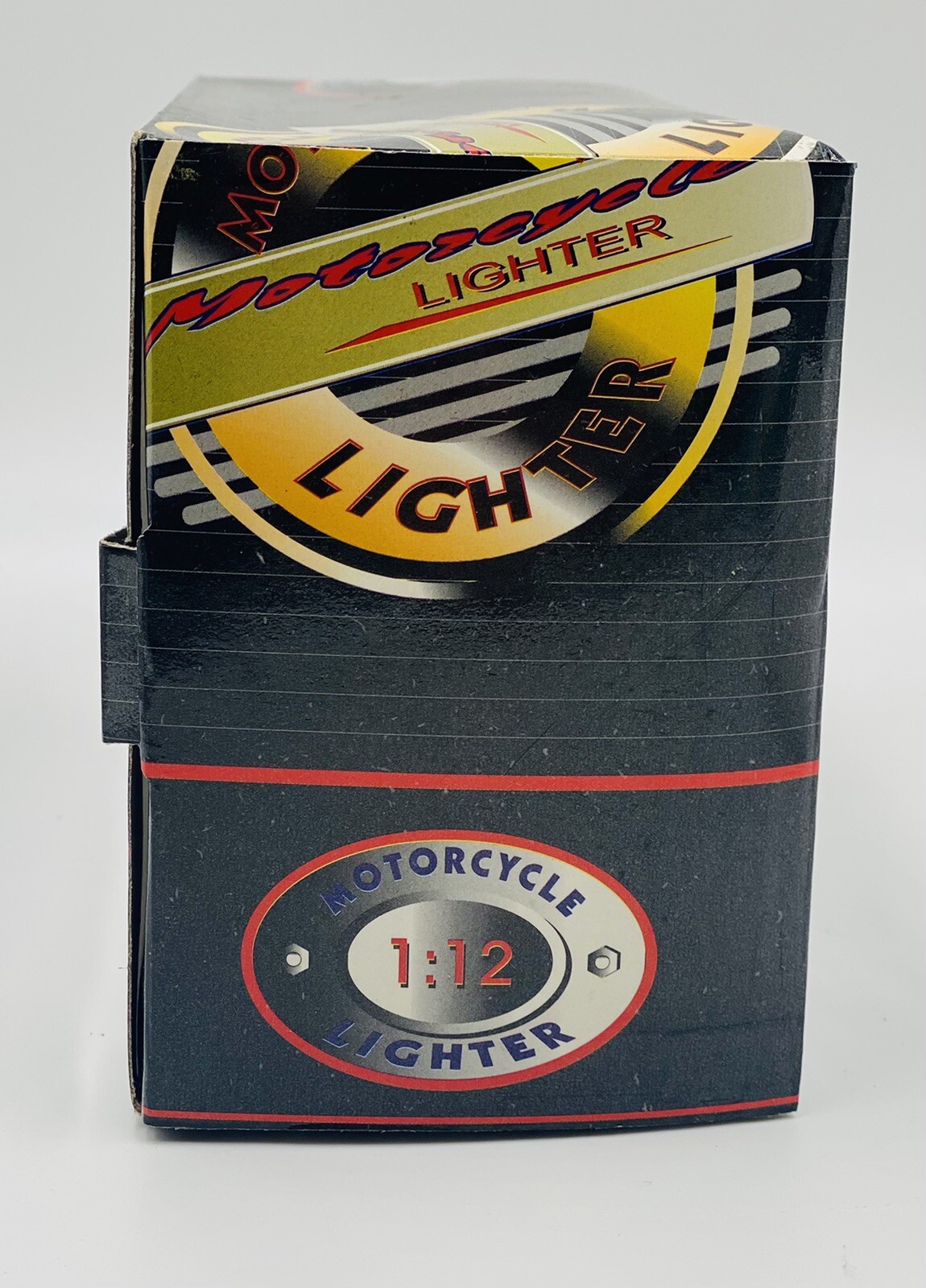 VTG STYLE NOVELTY MOTORCYCLE REFILLABLE BUTANE LIGHTER 8" x 4" W/ Box 1:12 Scale