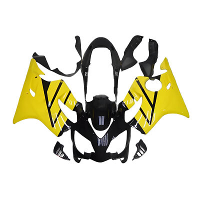 ABS Fairing Kit For Honda CBR600F4i 2004 2005 2006 2007 Body Kit Yellow Black