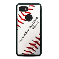 Baseball Game Christian Bible Verse Phone Case Cover For Google Pixel 3 3XL 2XL