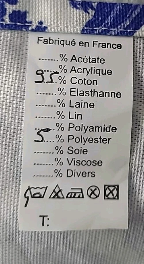 Nuevo Delantal MollyJWilk Pastelería Francesa Toile de Jouy Azul 33L x 10.5W Foto 4 de 4