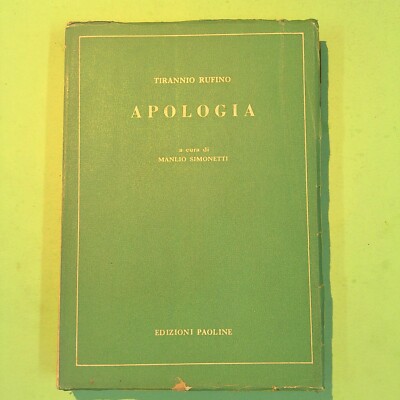 APOLOGIE RUFINO EDITIONS PAOLINE 1957