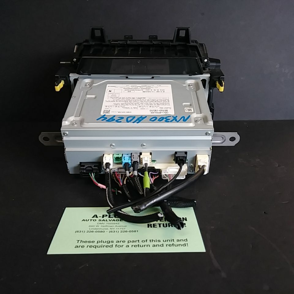 2019-2020 Lexus NX300 OEM Radio Receiver FITS 19-20 2019-2020 Lexus NX300 OEM Radio Receiver FITS 19-20