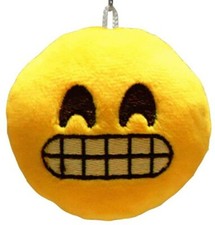 Peluche Emoji "Cara cortante mueca" Emoticonos Llavero