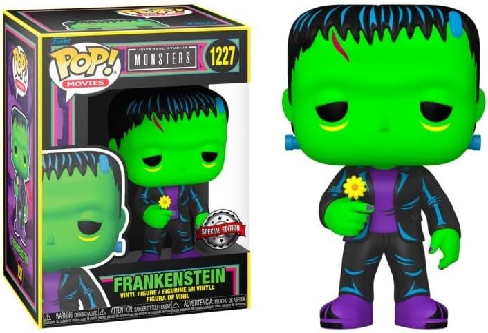 Universal Studios Monsters: Frankenstein Black Light ¡Excelente Funko Pop! Vinilo