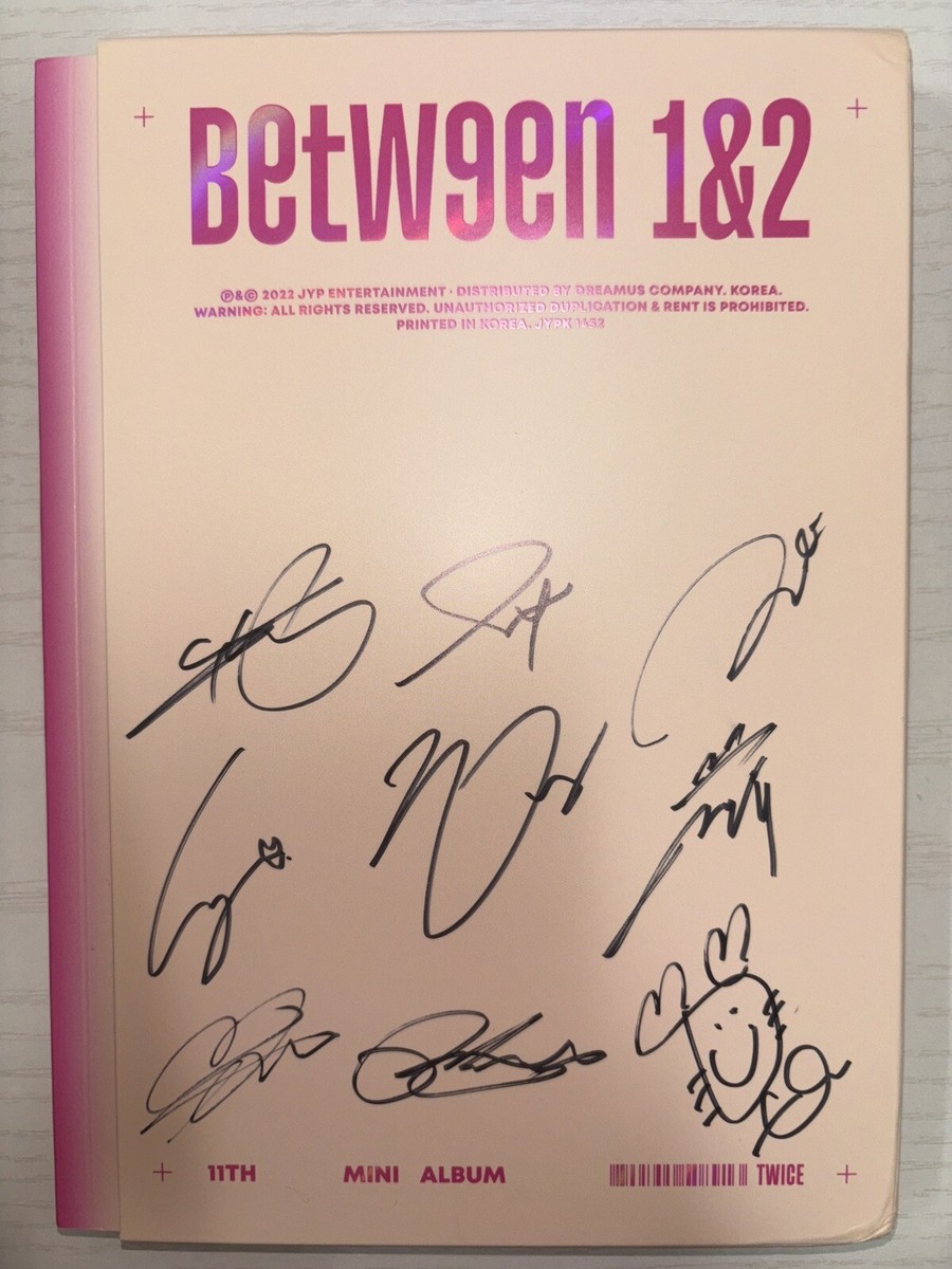 TWICE BETWEEN 1&2 直筆サイン入りアメリカ限定CD 直筆サイン入り アメリカ限定盤CD Twice 『Between 1&2 』US K