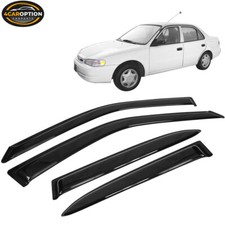 Fits 98-02 Toyota Corolla Window Visors Rain Sun Guard Vent 4 Pieces Set