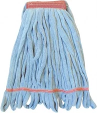 PRO-SOURCE Blue Head Band, Large Microfiber Loop End Mop Head