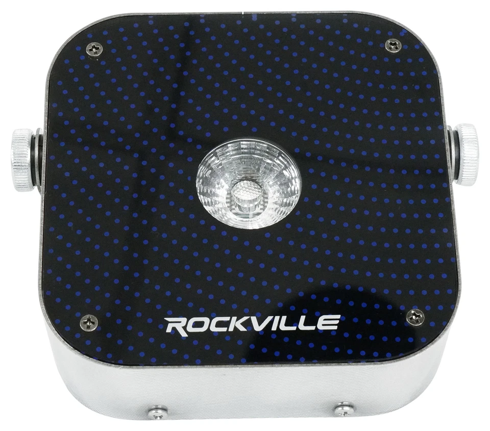 (6) Rockville Mini RF1 V2 RGBWA+UV DMX DJ/Party Wash Lights+4-Ch RF Remote+Bag - Image 4 of 4