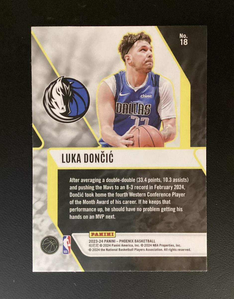 2023-24 Phoenix Luka Dončić Fade to Black Blue Ice Prizm Dallas