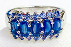 HSN Colleen Lopez Sterling Silver 2.00 Cttw Kyanite & Tanzanite Ring Size 5 — photo 1