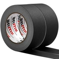 2 Pack Gaffers Tape - 2  W X 33 Yards per Roll 180 Ft - Cloth Matte Black