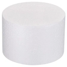 Round Foam Cake Dummy 4 Inch x 6 Inch Circle Dummy Cake Set for Wedding Cakes...