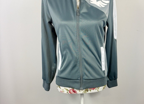 L'urv women's jacket long sleeved green zip front gym work-out pockets Size S - Picture 3 of 9