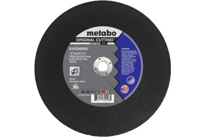 5 pk METABO 616204000 - 16'' X 5/32'' X 1'' CUTTING WHEELS, ORIGINAL LONG LIFE