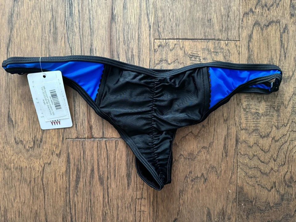 Parte inferior de bikini Wicked Weasel 468 "Esmoquin" (talla grande) nueva con etiquetas Foto 2 de 4