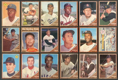 1962 Topps Baseball You Pick  -Complete Your Set -PRICING BASED ON CONDITION
