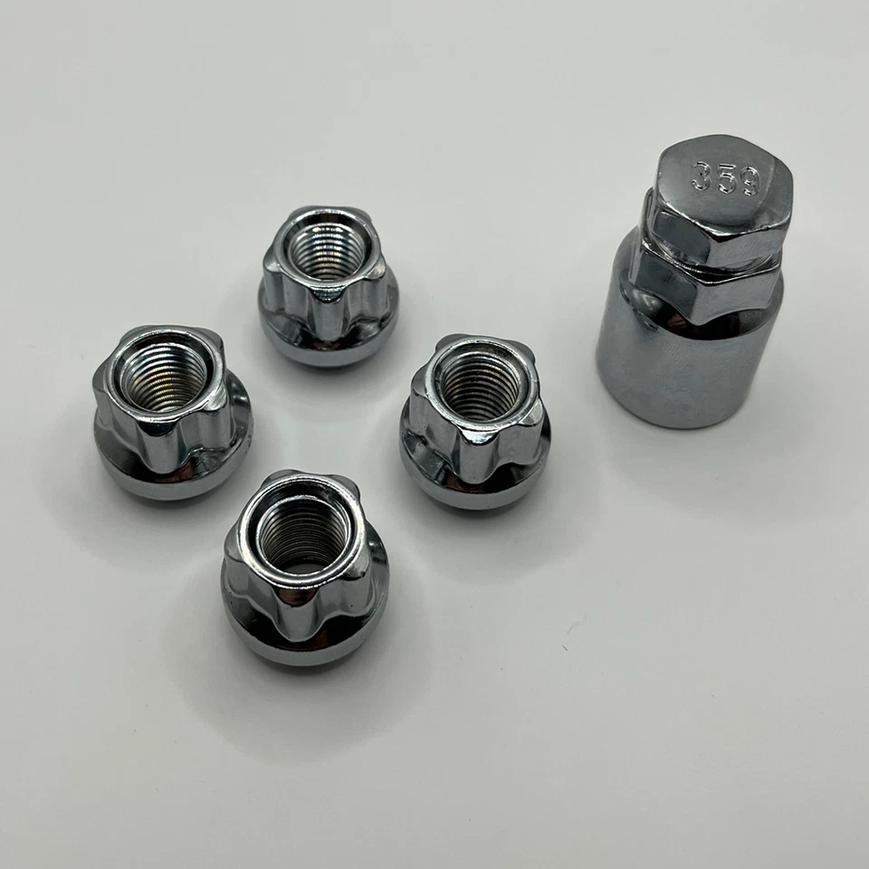 Tuercas de rueda de bloqueo M12x1,5 abiertas (zinc) para Toyota Blizzard Bonina Caldina Celica Foto 4 de 4