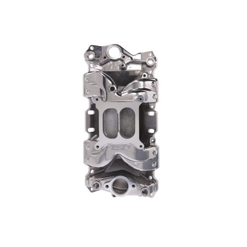 Carbureted Aluminum Dual Plane Air Gap Intake Manifold for Chevy Small Block - Picture 4 of 7