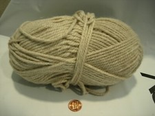 tan bone beige weaving crafts KNITTING CROCHET DESIGNER FIBER YARN 100G