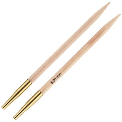 KnitPro Basix Beechwood Interchangeable Circular Knitting Needle Tips Full Range
