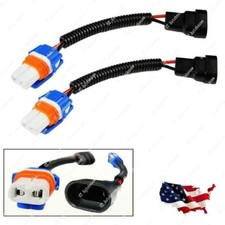 Pair 9006 9012 HB4 Headlight Fog Light Wiring Harness Extension Socket Connector