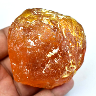 365.00 CT Natürlich Baltisch Karamellbonbon Ei Eigelb Bernstein Facettiert Rough
