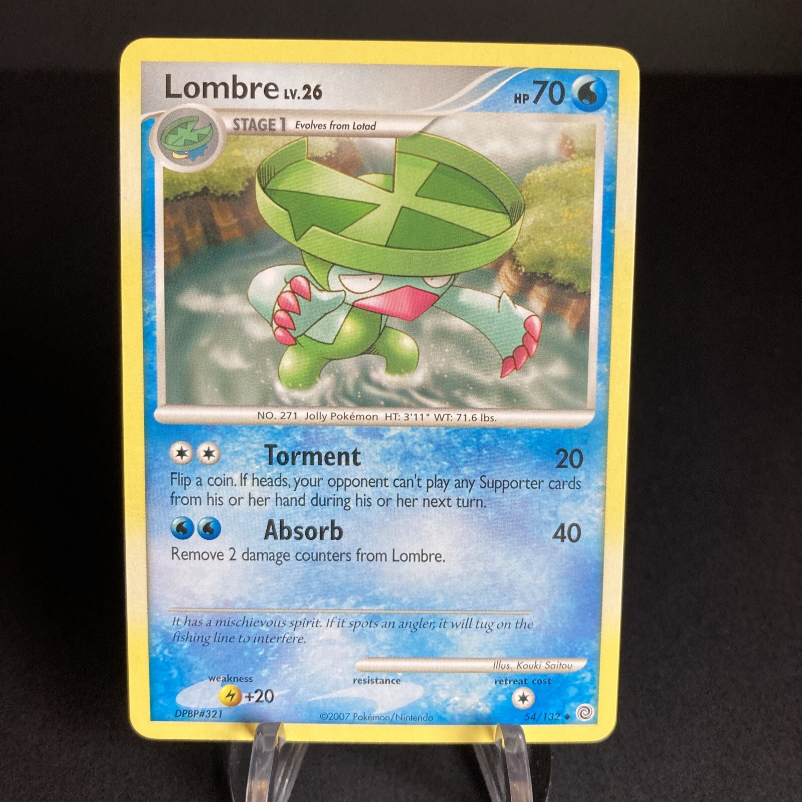 Pokémon TCG Lombre Secret Wonders 54/132 Regular Uncommon- LP