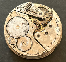 Antique 1907 Elgin Grade 312 Pocket Watch Movement Parts/Repair 16s 15j USA