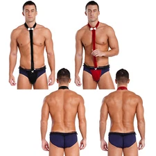 Men's Thong Workout Bodysuit Festival Leotard Pajama Lingerie Hippie Rompers