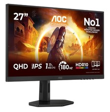AOC Q27G4XF 27 inch WQHD Gaming Monitor 180Hz, Fast IPS Panel HDR10 Brand New