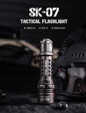LOOP GEAR SK07 Tactical Torch 2800LM Rechargeable LED Flashlight 515m Long Beam