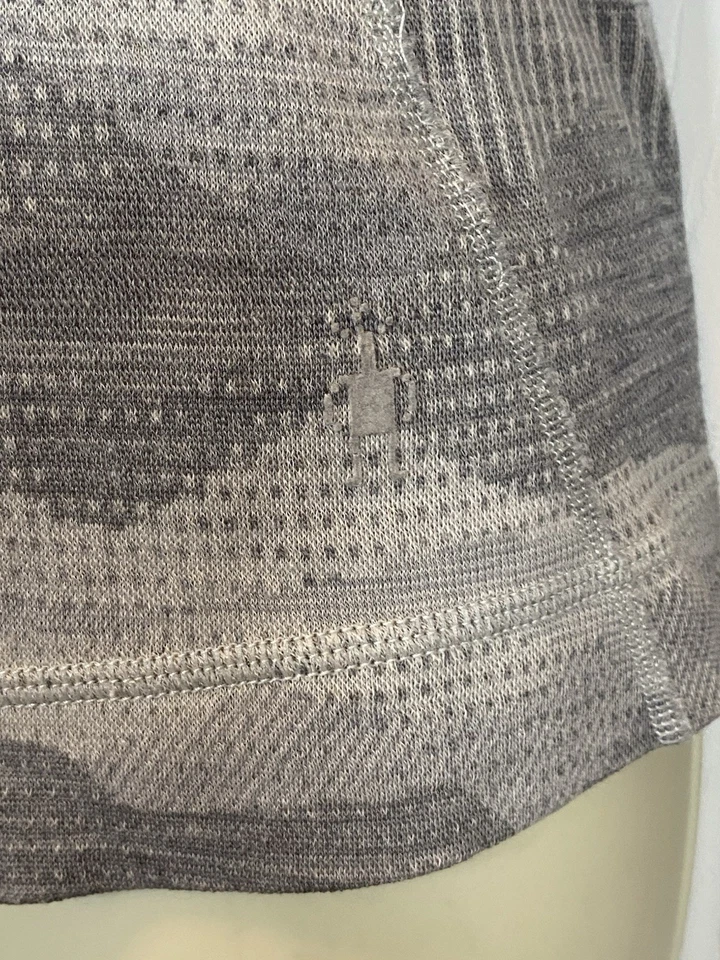 Top Smartwool Merino 250 Capa Base 1/4 Cremallera Mujer Pequeño Gris Montaña 100% Lana Foto 4 de 4