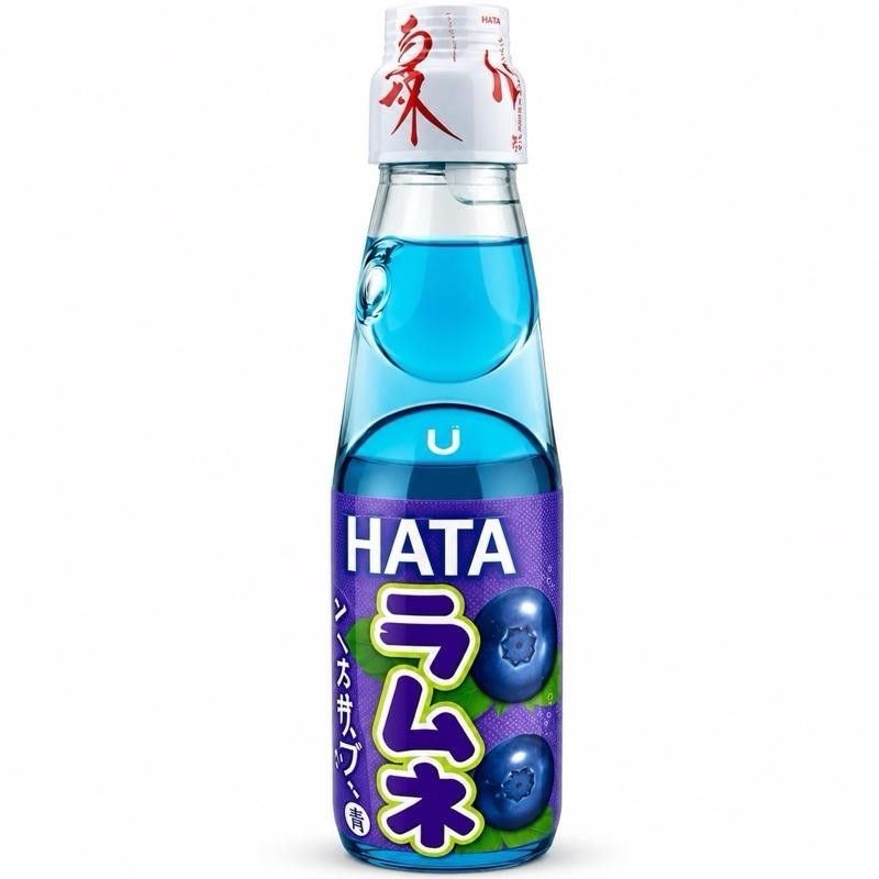 Hata Ramune Blueberry – Japanisches Erfrischungsgetränk mit Kohlensäure