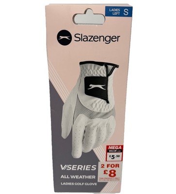 Slazenger VSeries Allwetter Golfhandschuh Damen Linkshand Größe Small Neu 