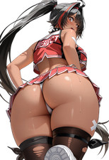 Bay Nikke cheerleader back Vinyl Car Decal Sticker 7" Weatherproof