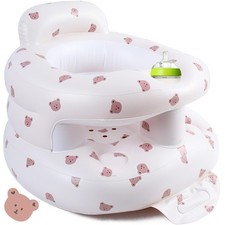 Inflatable Baby Seat Upgraded Safety Guardrails Built in Air Pump 3-36 Mth