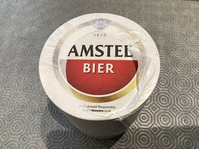 AMSTEL Bierdeckel 100 Abtropfdeckel Untersetzer für Hausbar Männerhöhle. Versiegelte Packung.