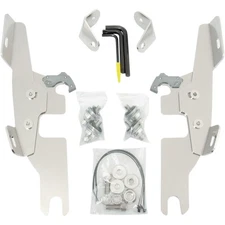Memphis Shades Batwing - Mounting Kit - Polished - Switchback MEK1983