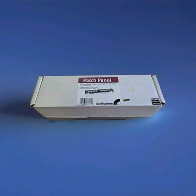 StarTech 12 Port Cat 5e Patch Panel 110 A+B 45 Degree PANEL4512