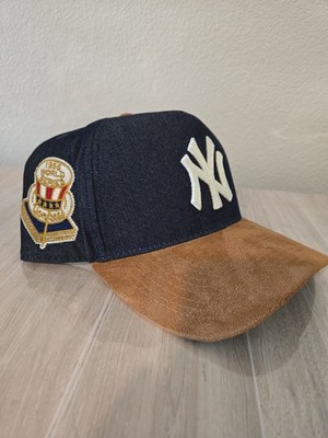 New York Yankees Mitchell & Ness Denim 2 Tone Wool Brim Snapback Hat MLB