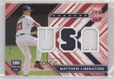 2018 Panini Elite Extra Edition USA Materials Red 15/49 Matthew Liberatore 4nm