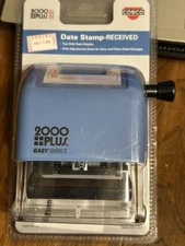 Cosco 2000 PLUS Easy Select Adjustable DATE RECIEVED Stamp BRAND NEW SEALED