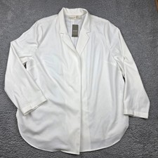 Chico's Women's Blazer Jacket Size 3 New With Tags Spytail Solid Antique White