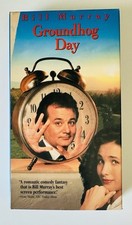 VHS Tape "Groundhog Day" Bill Murray Andie McDowell Chris Elliott 1993 PG