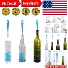 Durable 16-Inch Bottle Brush Set - Ideal for Cleaning Wine, Beer  Thermos