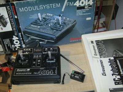 Graupner Sender  4014 Modulsystem 40 Mhz  ausbaubar mit C 16 und Quarzpaar