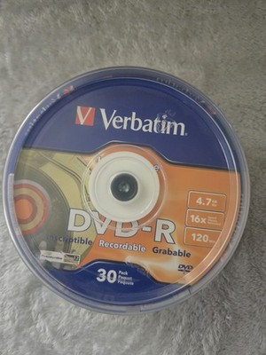 Verbatim Recordable DVD-R 4.7GB 16x 120mins-30pack
